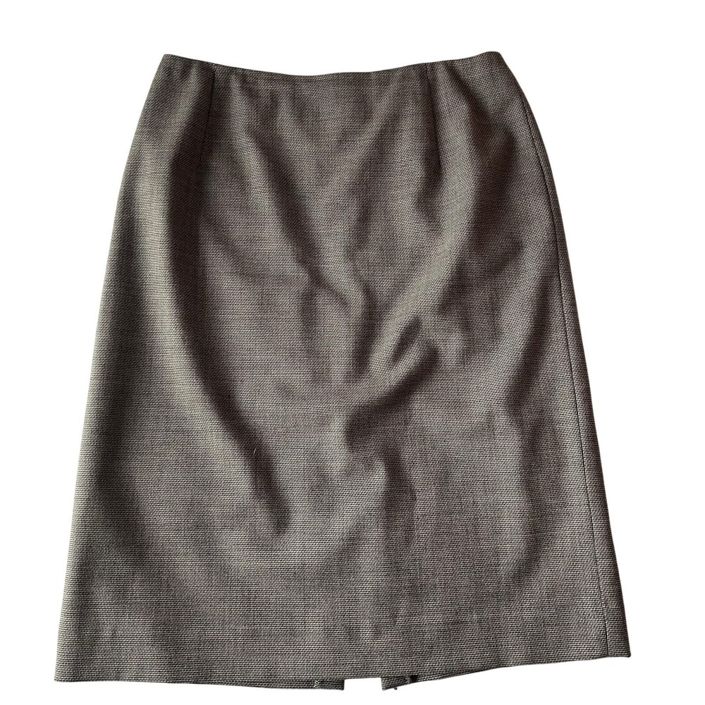 Pendleton Vintage Virgin Wool Houndstooth Pencil‎ Skirt size 10 preppy